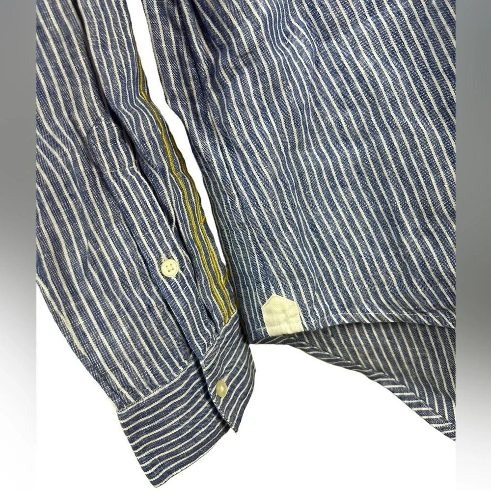 J. Crew • Embroidered V-neck Tunic in Stripe - Picture 8 of 10